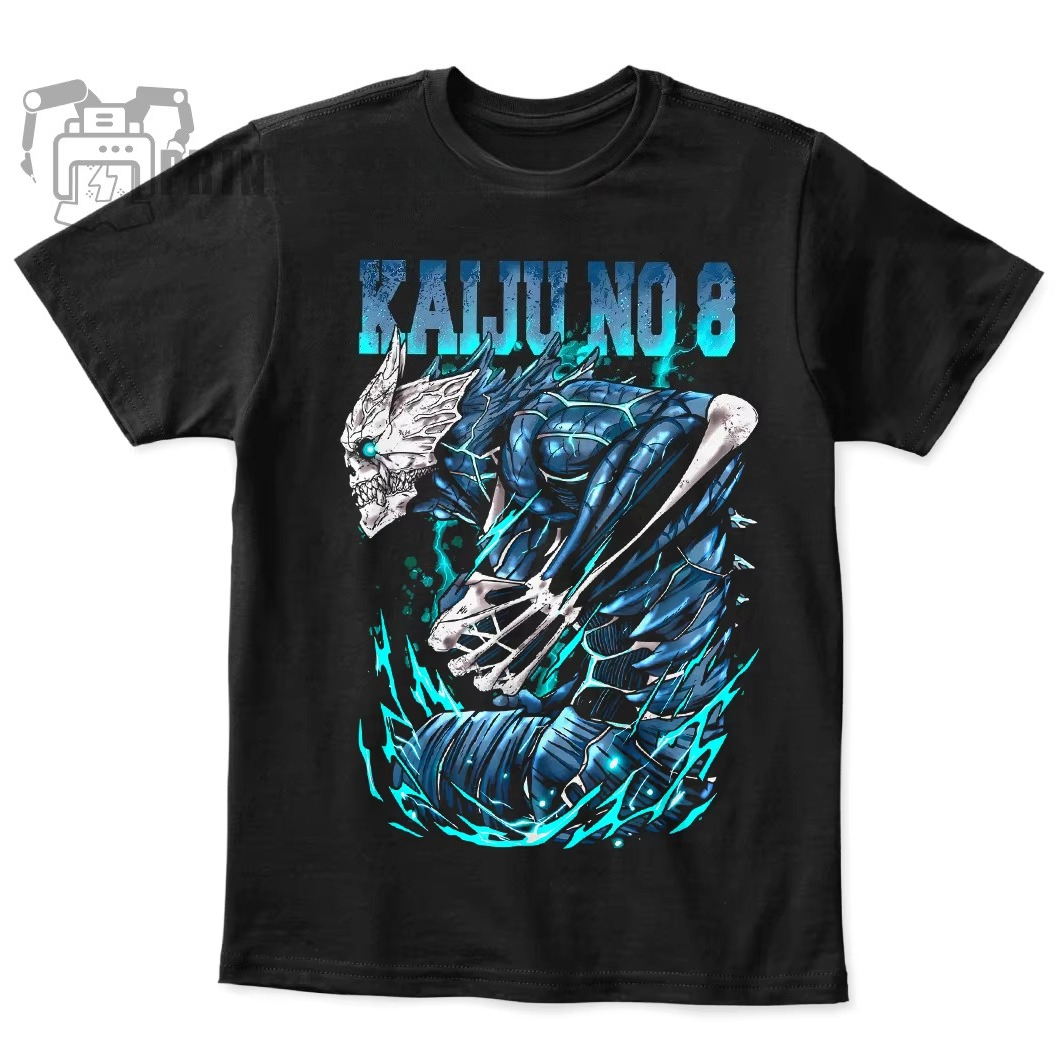 Anime Cosplay Title - T-shirt Oversize in Cotone con Stampa