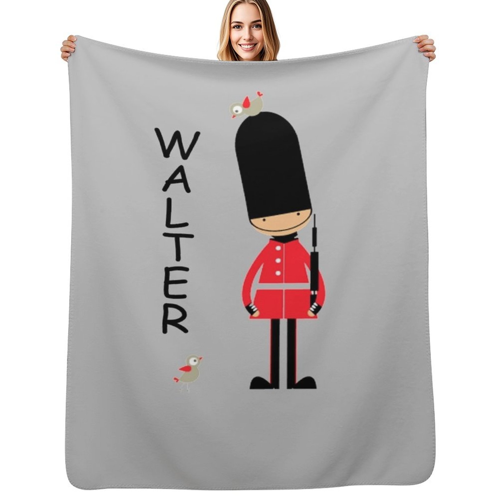Anime Cosplay London - Coperta Vintage Divertente con Motivo Guardia