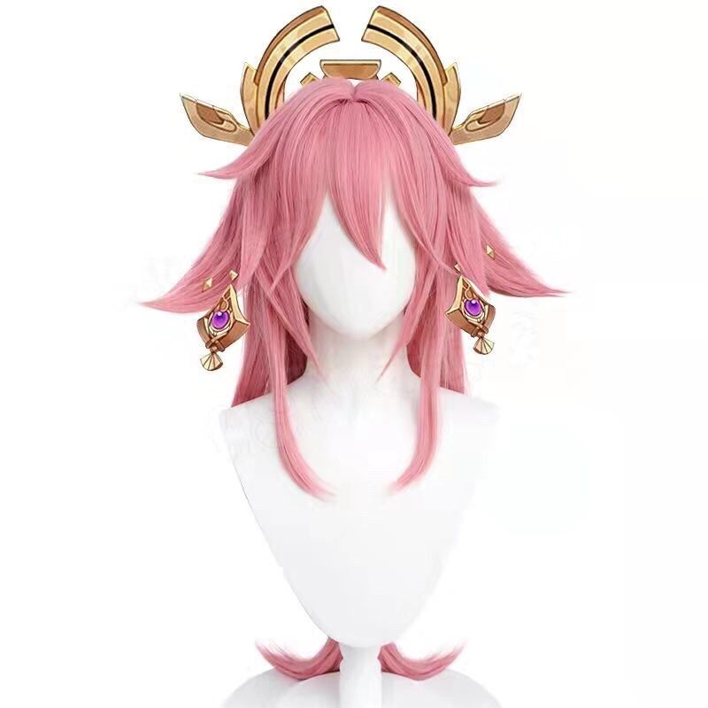 Cosplay Anime Yae Miko - Parrucca Cosplay Yae Miko di Genshin