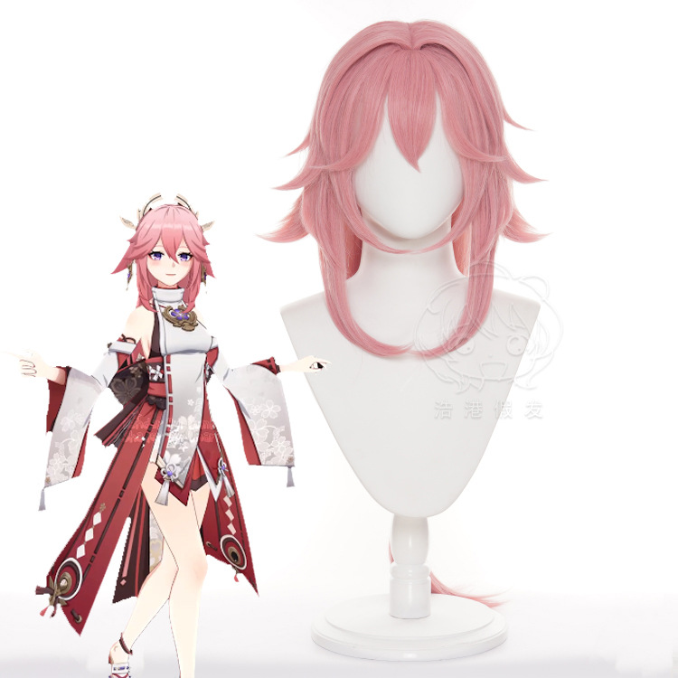 Cosplay Anime Yae Miko - Genshin Impact Yae Miko Parrucche Cosplay