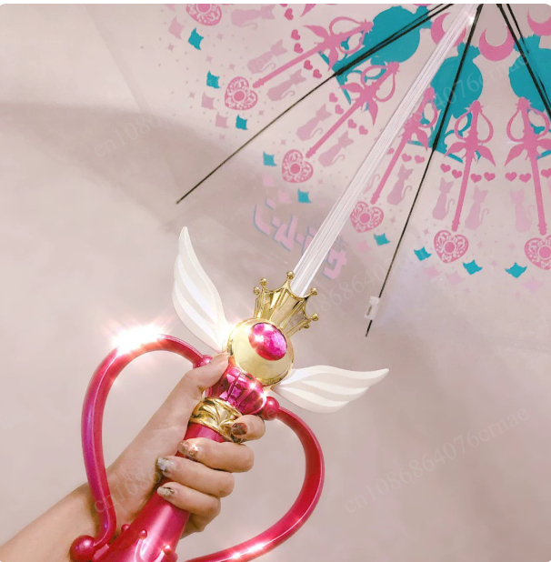 Sailor Moon Wand - Ombrello Principessa Anime Luminoso Sailor Moon