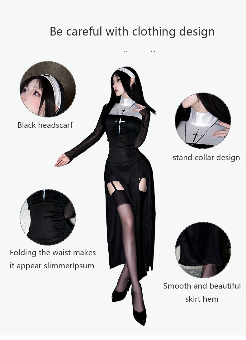 Costume da suora sexy per adul - Anime Cosplay Nun recensione e prezzo