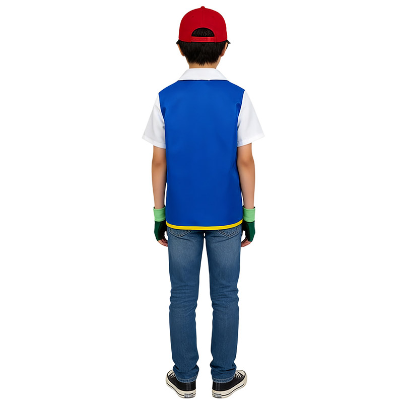 Costume Cosplay Ash Ketchum pe - Kids Cosplay Anime recensione e prezzo