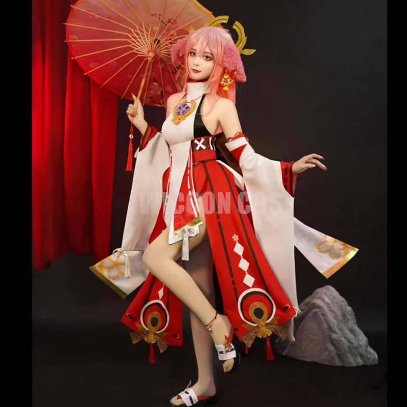 ☆ Costume di Miko Impact con P - Cosplay Anime Yae Miko recensione e prezzo