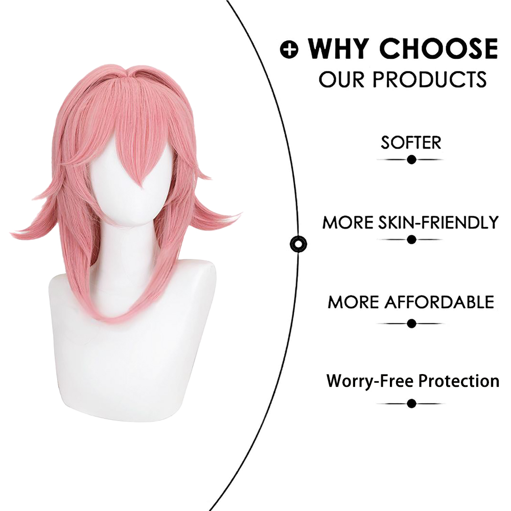 Parrucca Cosplay Yae Miko 1:1  - Cosplay Anime Yae Miko recensione e prezzo