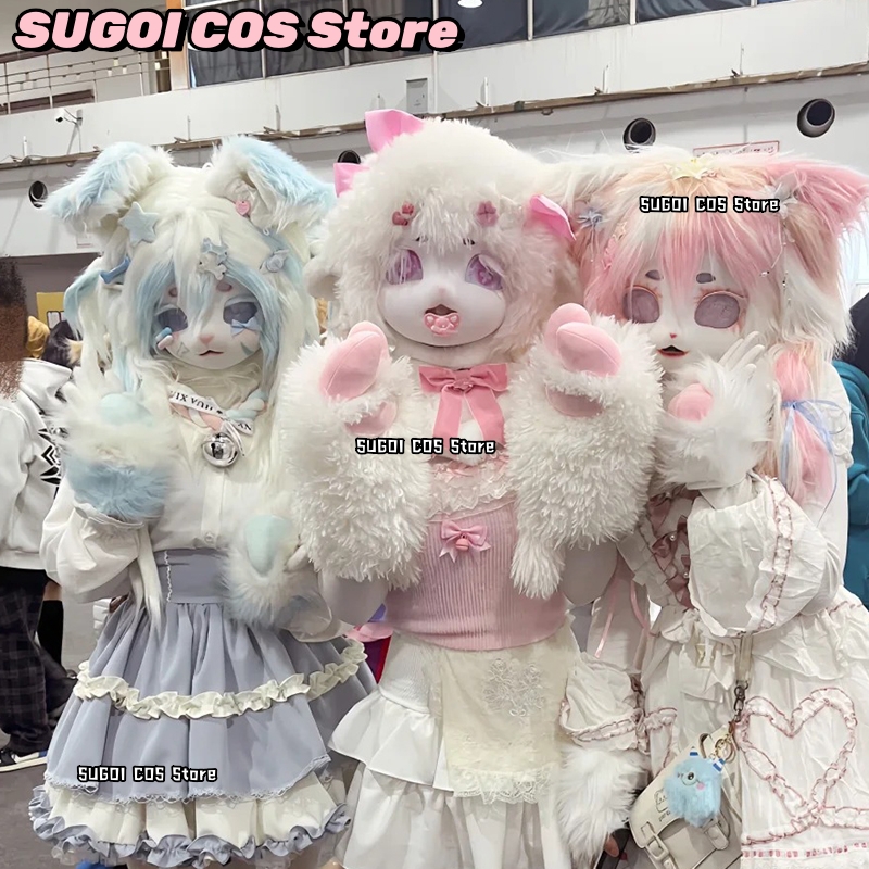 aBcSCS*Fursuit Head Kigurumi M - Anime Cosplay Cat recensione e prezzo