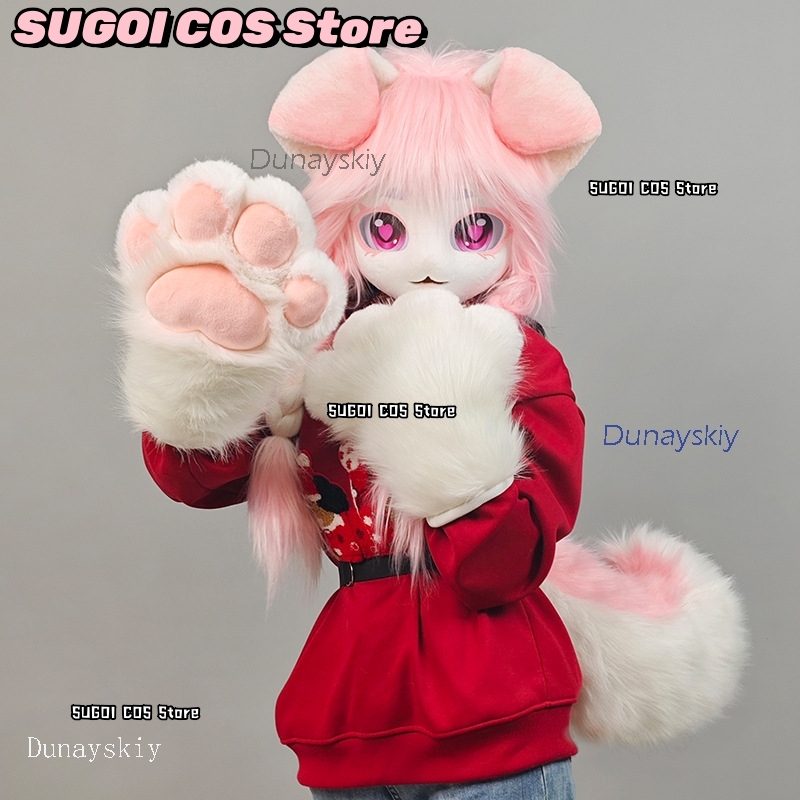 aBcSCS*Fursuit Head Kigurumi M - Anime Cosplay Cat recensione e prezzo