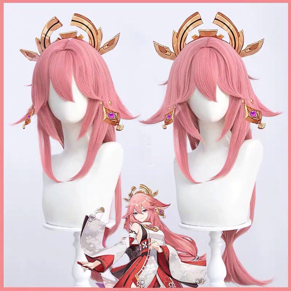 Parrucca Cosplay Yae Miko di G - Cosplay Anime Yae Miko recensione e prezzo