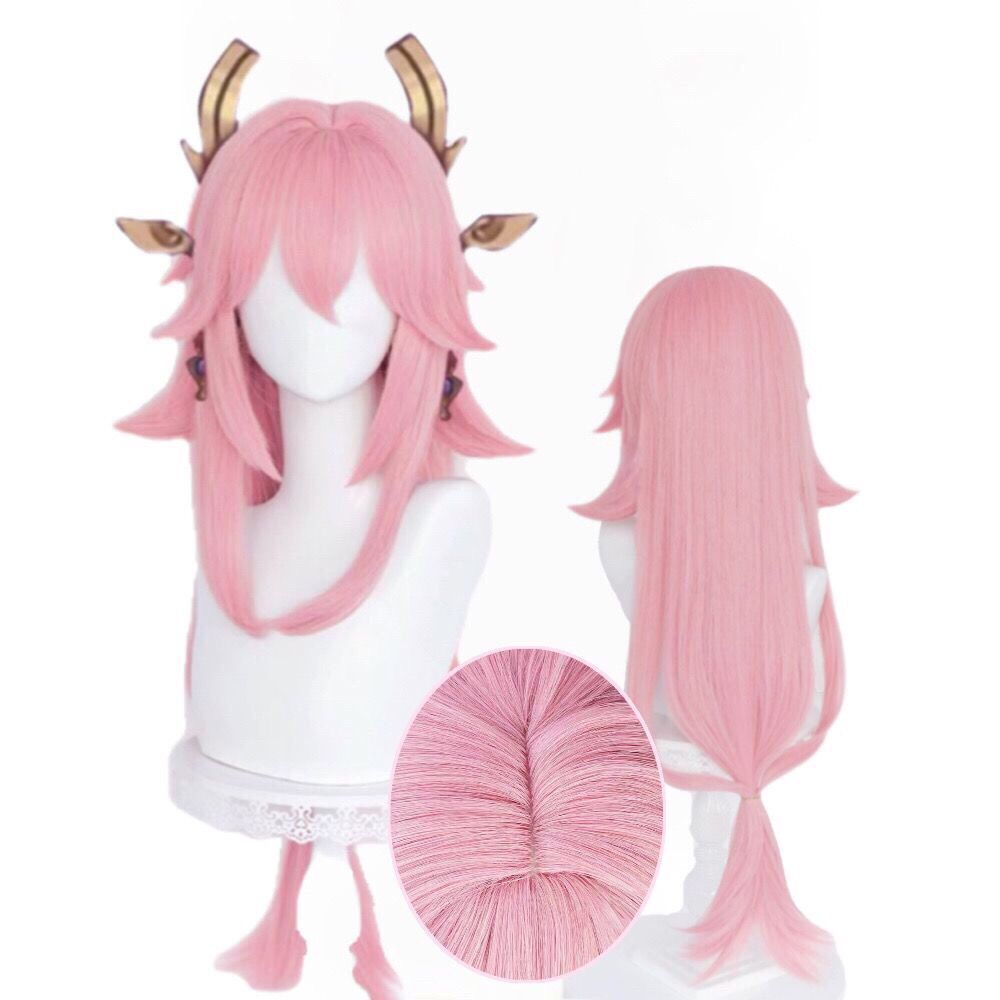 Parrucca Cosplay Yae Miko di G - Cosplay Anime Yae Miko recensione e prezzo
