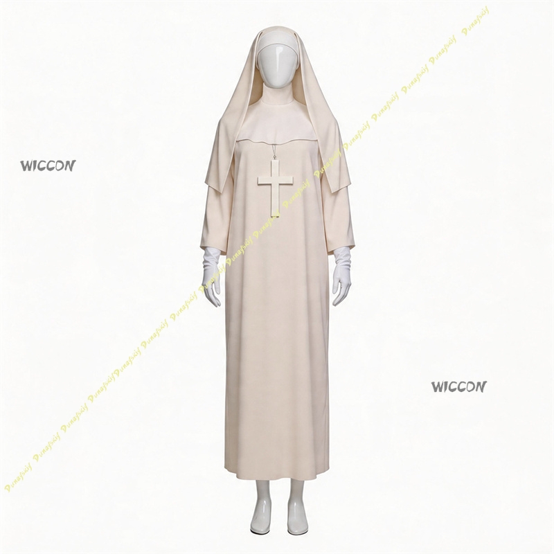 Costume da suora Off White per - Anime Cosplay Nun recensione e prezzo