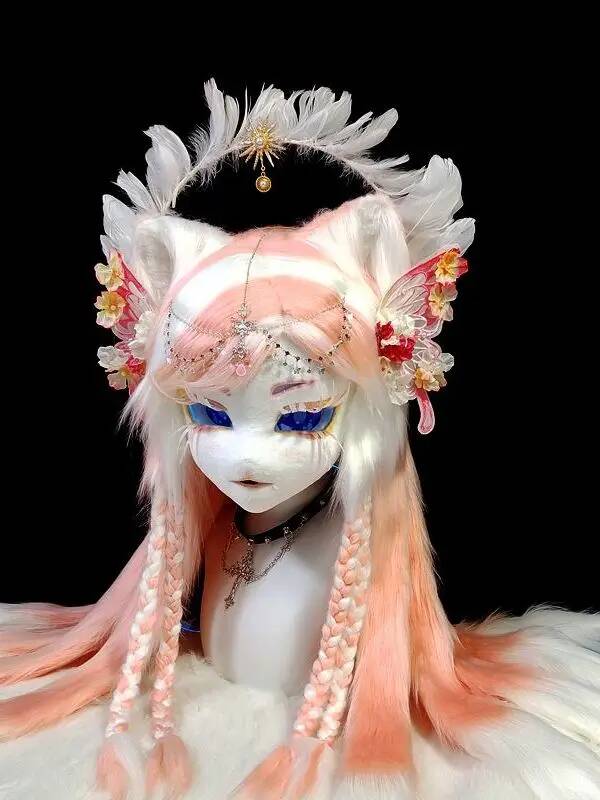 Maschera Kig Fursuit Fatta a M - Anime Cosplay Cat recensione e prezzo
